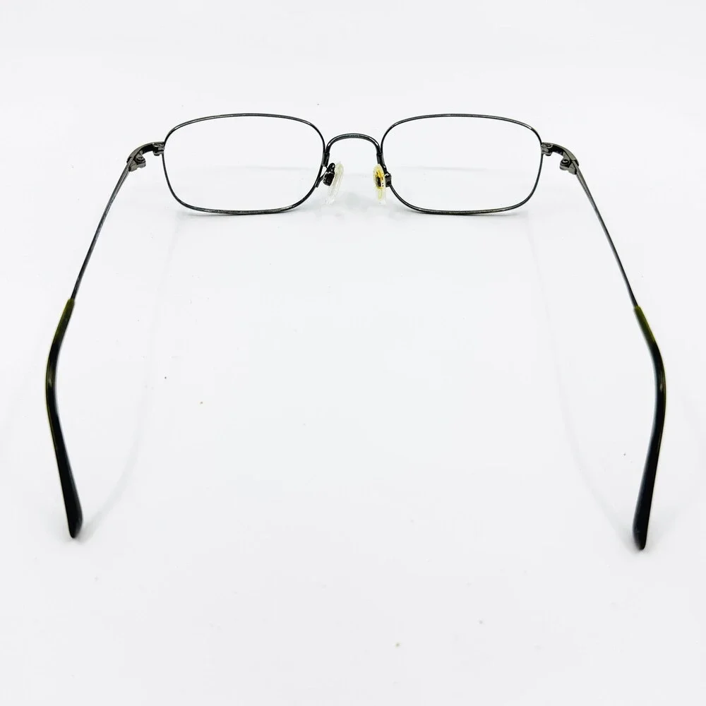 Luxottica Memorize 6502 Eyeglasses Mens Pewter Metal Rectangular 53-19-140